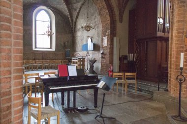 İsveç, Uppsala - 19 Nisan 2019: Uppsala Katedrali 19 Nisan 2019 Uppsala, İsveç.