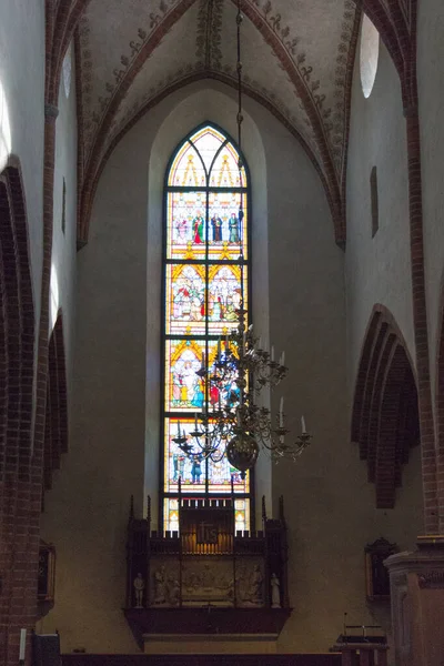 スウェーデン ウプサラ 2019年4月19日 4月19日のウプサラ大聖堂のインテリアビュー — ストック写真