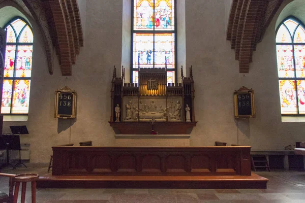 Sverige Uppsala April 2019 Interiör Bild Uppsala Domkyrka April 2019 — Stockfoto