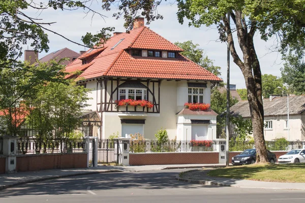 Kaliningrad Russia July 2019 Exterior View Former Villa Karl Schmidt — Stock Photo, Image