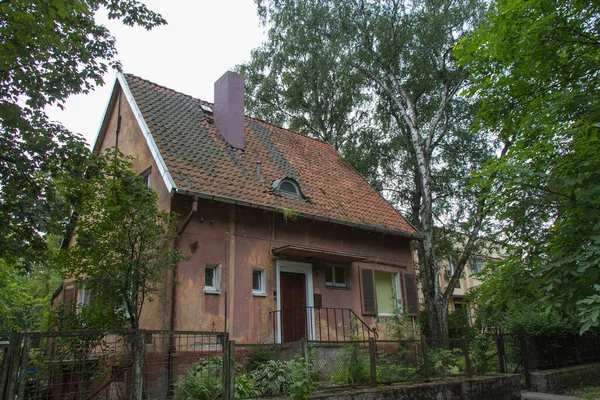 Kaliningrad Russland Juli 2019 Außenansicht Eines Alten Gebäudes Bezirk Amalienau — Stockfoto