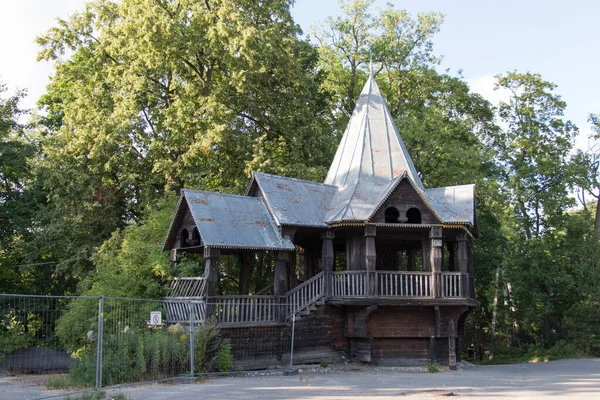 Kaliningrad Russia July 2019 Exterior View Old Shabby Wooden Buildings — Stock Photo, Image