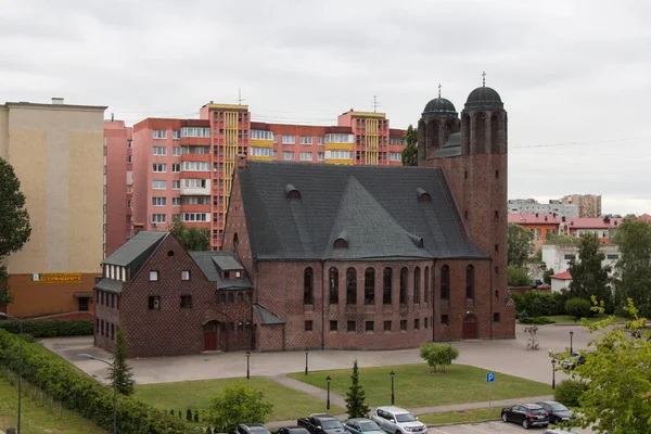 Kaliningrad Russia August 2019 Exterior View Holy Cross Cathedral August — Stok fotoğraf