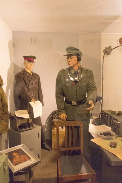 Kaliningrad, Russia - August 01 2019: the view the exposition inside the Bunker Museum on August 01 2019 in Kaliningrad, Russia.