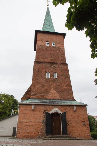 Kaliningrado Rusia Agosto 2019 Vista Exterior Iglesia San Nicolás Convento —  Fotos de Stock
