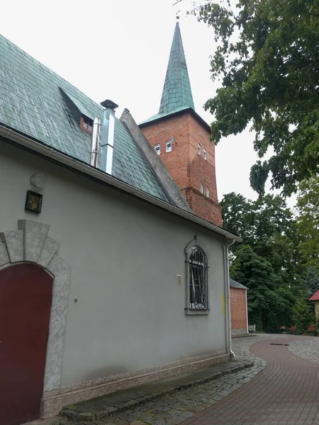 Kaliningrad Russia August 2019 Exterior View Church Saint Nicholas Orthodox — Stock Photo, Image