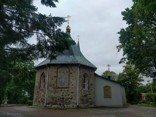 Kaliningrad Russia August 2019 Exterior View Church Saint Nicholas Orthodox — Stok fotoğraf