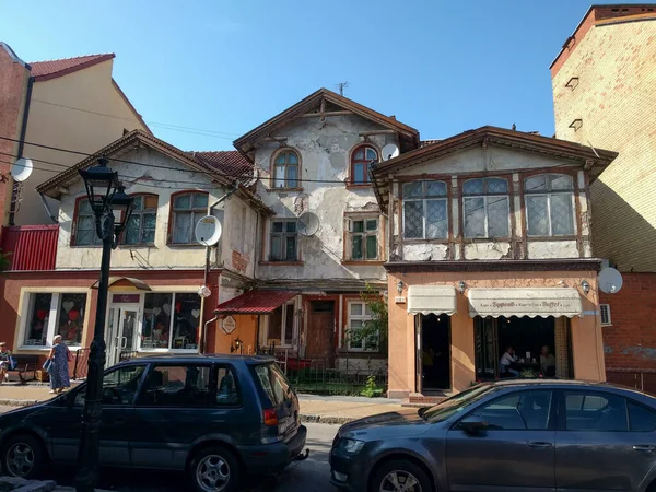 Zelenogradsk Rosja Sierpień 2019 Widok Przedwojennego Budynku Przy Ulicy Kurortny — Zdjęcie stockowe