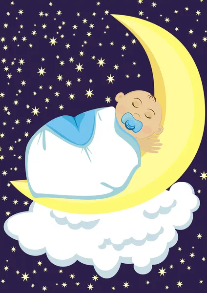 Baby sleep — Stock Vector