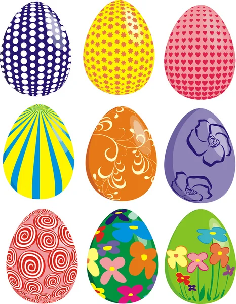 Easter eggs — Stock Vector