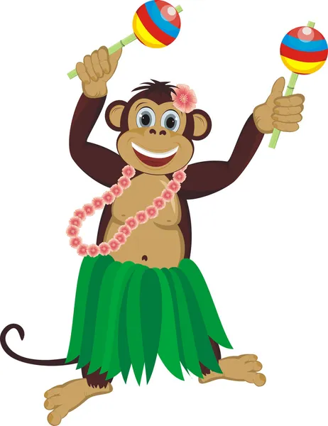 Táncoló majom Stock Illusztrációk