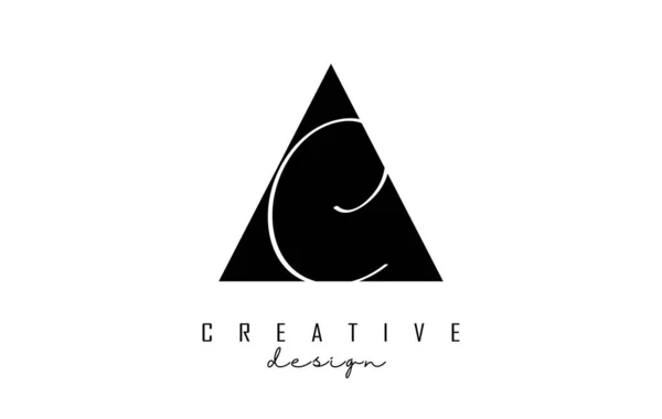Písmena Logo Minimalistickým Designem Abstraktní Písmena Geometrickou Ručně Psanou Typografií — Stockový vektor