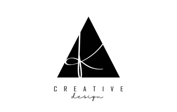 Buchstaben Logo Mit Minimalistischem Design Abstrakte Buchstaben Und Mit Geometrischer — Stockvektor