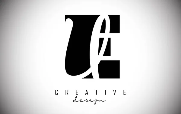Lettere Logo Dal Design Minimalista Lettere Con Tipografia Geometrica Manoscritta — Vettoriale Stock