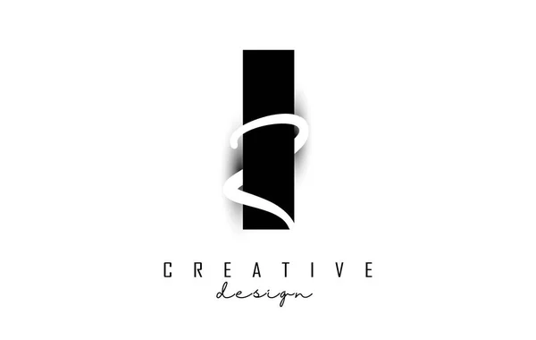 Listy Logo Minimalistycznym Designem Litery Typografią Geometryczną Odręczną — Wektor stockowy
