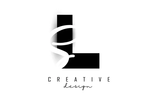 Buchstaben Logo Mit Einem Minimalistischen Design Buchstaben Und Mit Geometrischer — Stockvektor
