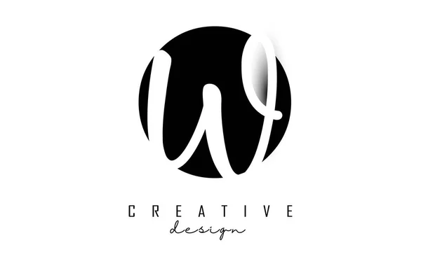 Letras Logo Com Design Minimalista Cartas Com Tipografia Geométrica Manuscrita — Vetor de Stock
