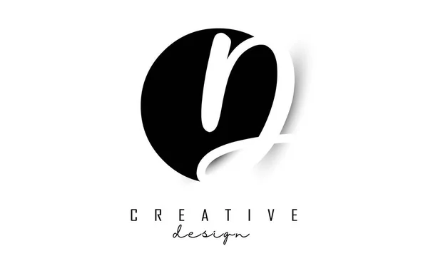 Letters Logo Met Een Minimalistisch Design Brieven Met Geometrische Handgeschreven — Stockvector