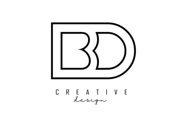 Décrivez Logo Des Lettres Avec Design Minimaliste Logo Lettre Géométrique — Image vectorielle