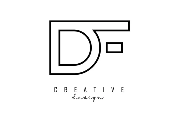 Disposition Bokstäver Logotyp Med Minimalistisk Design Geometrisk Bokstavslogotyp — Stock vektor