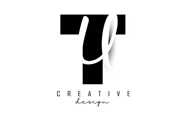 Lettres Logo Avec Design Minimaliste Lettres Avec Typographie Géométrique Manuscrite — Image vectorielle
