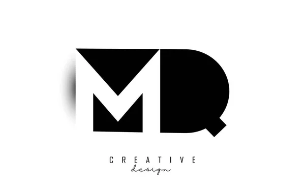 Písmena Logo Negativním Prostorovým Designem Dopis Geometrickou Typografií Kreativní Vektorová — Stockový vektor