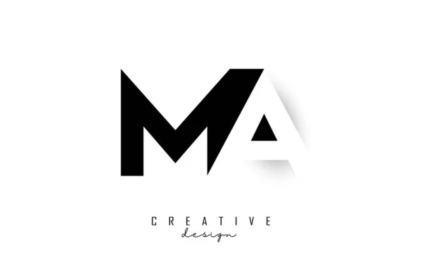 Letras Logotipo Com Design Espaço Negativo Carta Com Tipografia Geométrica — Vetor de Stock