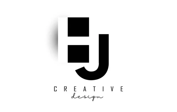 Litery Logo Negatywnym Projektem Przestrzeni Ilustracja Wektora Typografią Geometryczną — Wektor stockowy