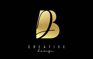 Minimalist tasarımı ve negatif alanı olan BD logosu. Geometrik ve el yazısı tipografili B ve D harfleri.