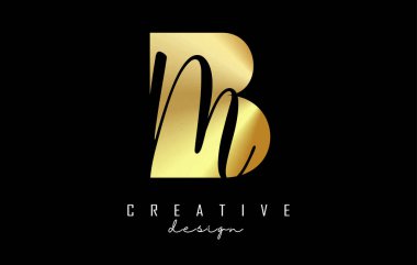 Minimalist tasarımı ve negatif alanı olan Bm Logosu. Geometrik ve el yazısıyla yazılmış B ve M harfleri.
