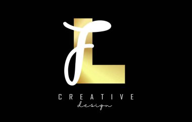 Minimalist tasarımı olan LF logosu. Geometrik ve el yazısıyla yazılmış L ve F harfleri.