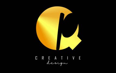 Minimalist dizaynlı Altın Harfler QP logosu. Geometrik ve el yazısıyla yazılmış Q ve P harfleri.