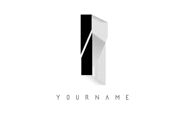 Preto Wireframe Carta Logo Design Ilustração Vetorial Criativa Com Quadro —  Vetores de Stock