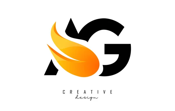 Illustration Vectorielle Lettres Abstraites Avec Flammes Feu Motif Orange Swoosh — Image vectorielle