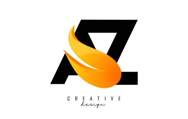 Illustration Vectorielle Lettres Abstraites Avec Flammes Feu Motif Orange Swoosh — Image vectorielle