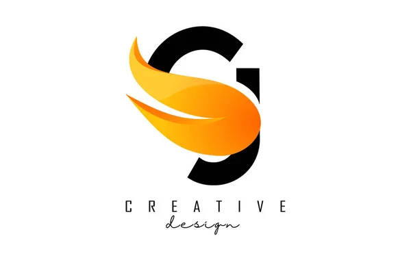 Vector Illustration Abstract Letters Fire Flames Orange Swoosh Design Ilustraciones De Stock Sin Royalties Gratis