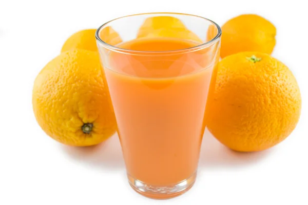 Jus d'orange geïsoleerd — Stockfoto