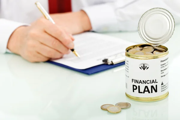 Financial plan concept — Stock Photo, Image
