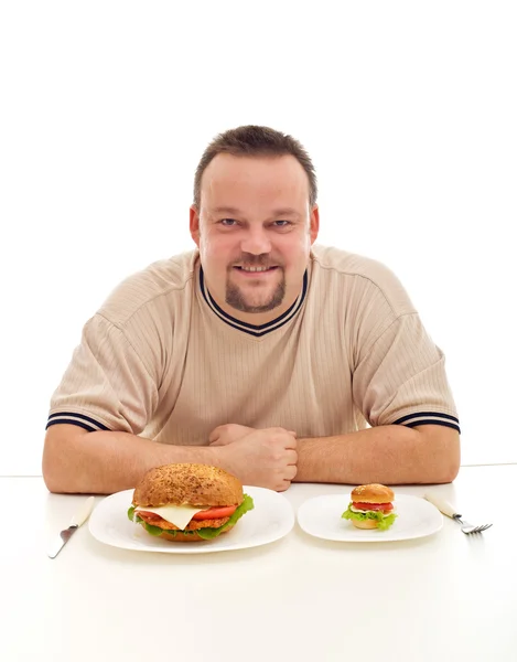 O tamanho importa na dieta — Fotografia de Stock