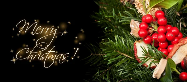 Christmas themed banner with copy space — Stock Photo, Image