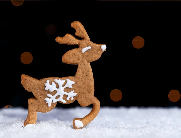 Gingerbread cookie deer — Stock Photo, Image