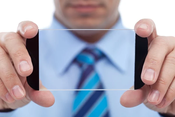 Businessman with modern technology gadget — Stock Photo, Image