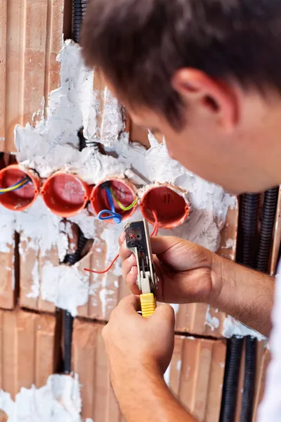 Electrician working — Stock Photo, Image