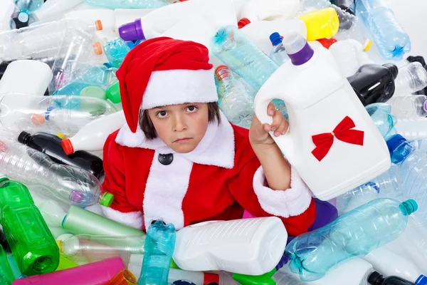 Wat meer plastic voor deze kerst ? — Stockfoto