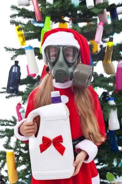 Toxic christmas - environmental concept — Stock Photo, Image