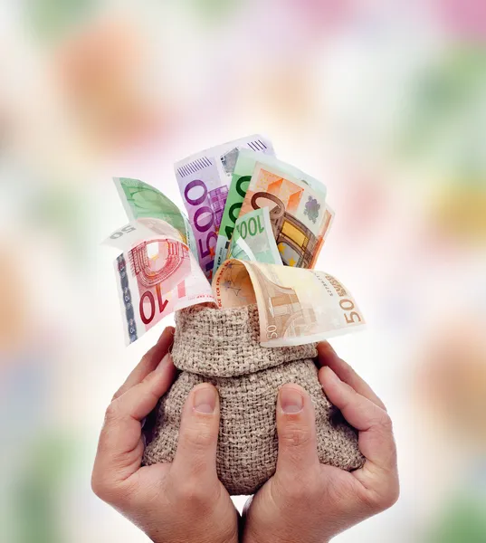 Prees daarbij geld — Stockfoto