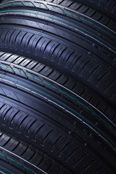 Brand new carro pneus textura — Fotografia de Stock
