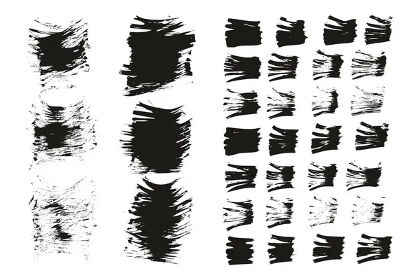 Pincel Abanico Plano Delgado Fondo Corto Líneas Rectas Mezcla Alto — Archivo Imágenes Vectoriales