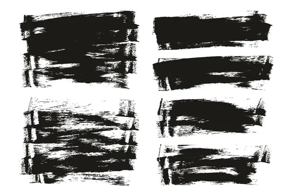 Flat Sponge Thin Artist Brush Long Background Mix High Detail — Stock Vector