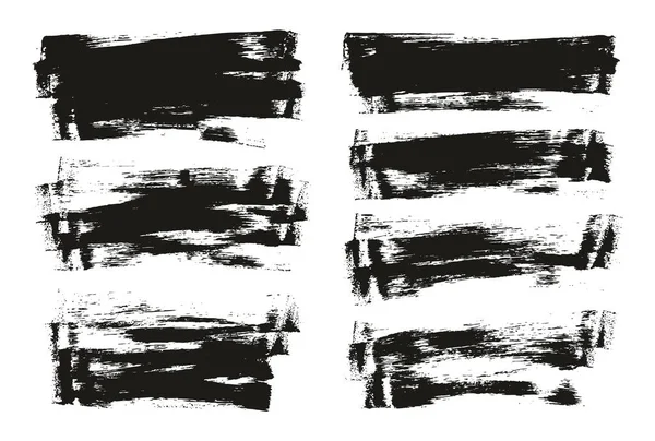 Flat Sponge Thin Artist Brush Long Background Mix High Detail — Stockvector